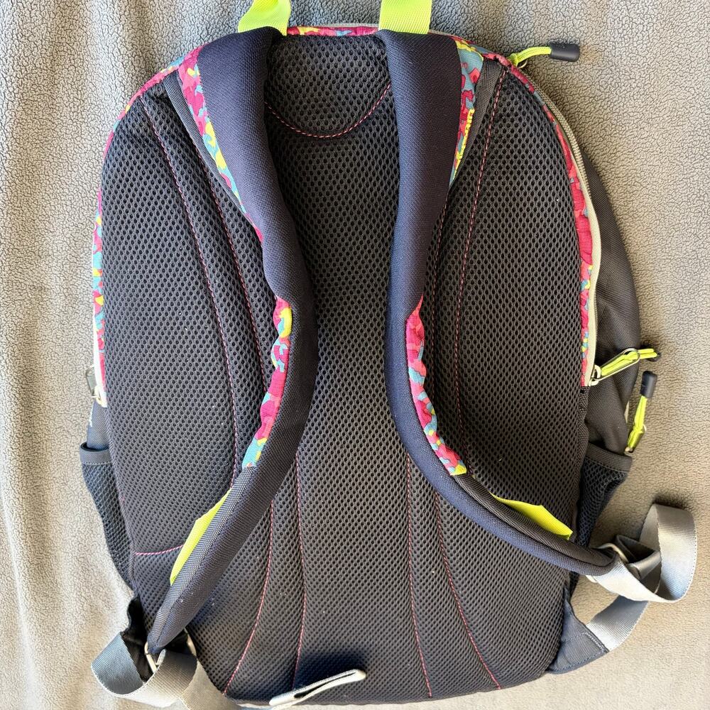 ADIDAS Climaproof Backpack Camouflage Gray Pink Laptop Travel Bag - Picture 3 of 14